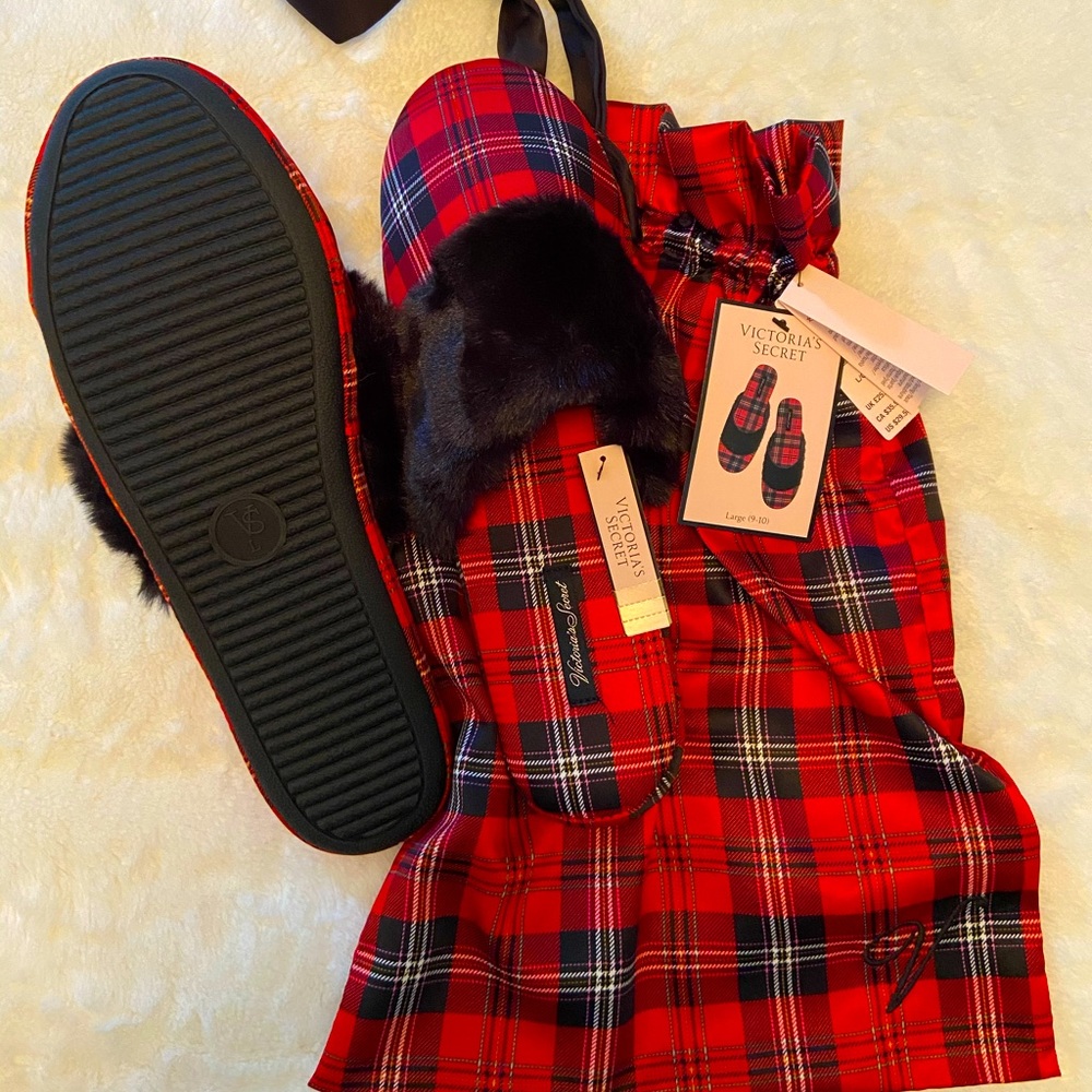 Victoria Secret Plaid Slippers